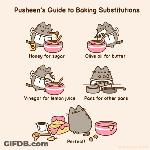 Pusheen Steps On Baking GIF