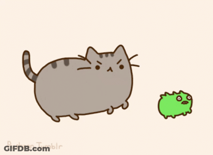 Pusheen The Cat Chase GIF