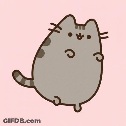 Pusheen Tip Toe GIF