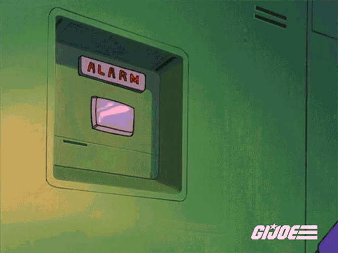 Pushing Alarm Gi Joe A Real American Hero GIF