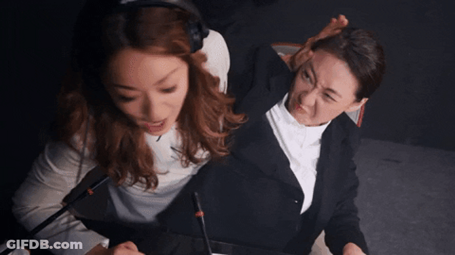 Pushing Away Altercation Girl Fight GIF