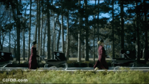 Pushing Carriages March GIF