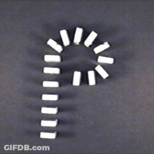 Pushing Dominos Falling P GIF