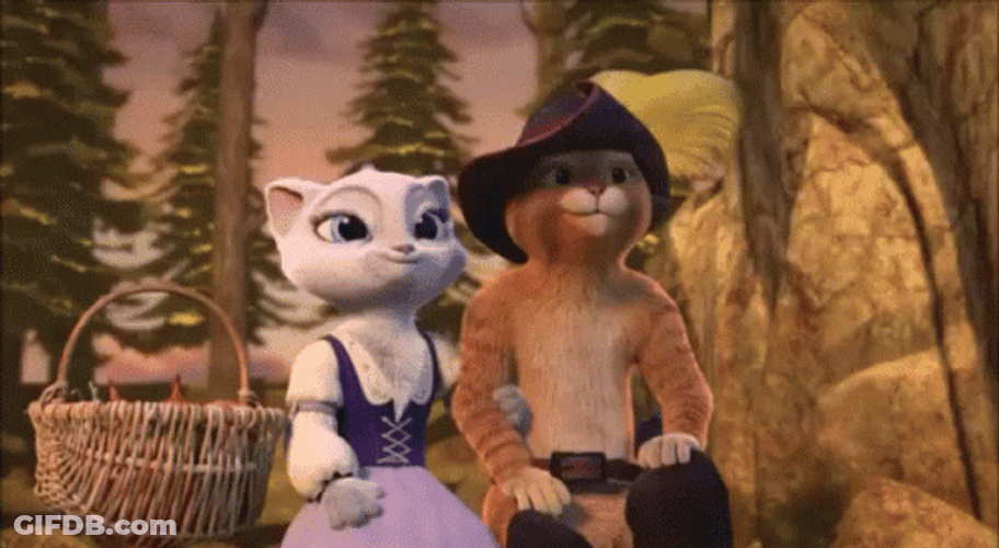 Puss In Boots And Dulcinea GIF