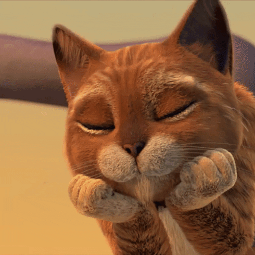 Puss In Boots Batting Eyes Please GIF