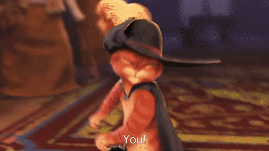 Puss In Boots Catapault GIF