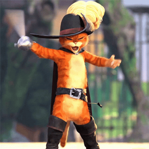 Puss In Boots Defeat Dragon GIF