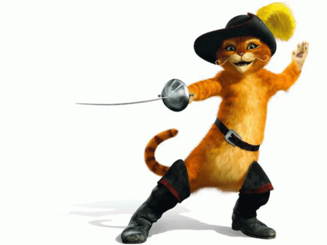 Puss In Boots Fight Me GIF