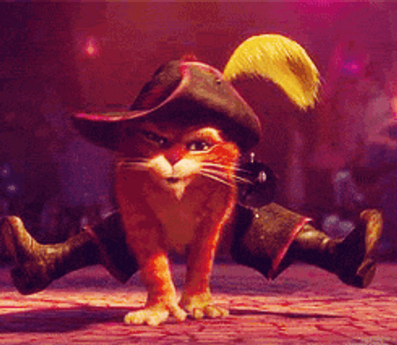 Puss In Boots Hand Crawl GIF