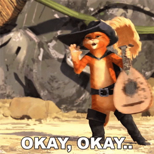 Puss In Boots Okay GIF