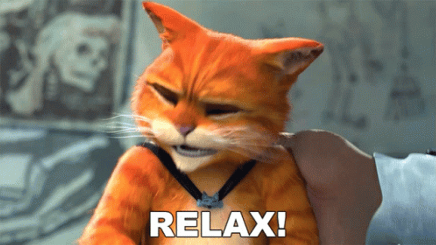 Puss In Boots Relax GIF