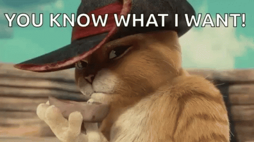Puss In Boots Thirsty Drink GIF