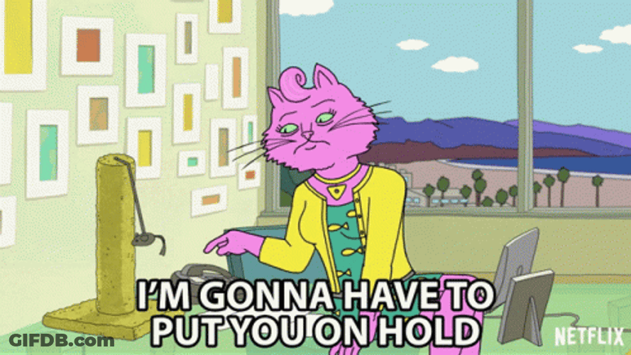 Put You On Hold Princess Carolyn BoJack Horseman GIF