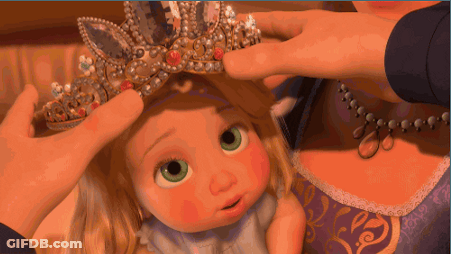 Putting A Crown To Disney Princess GIF