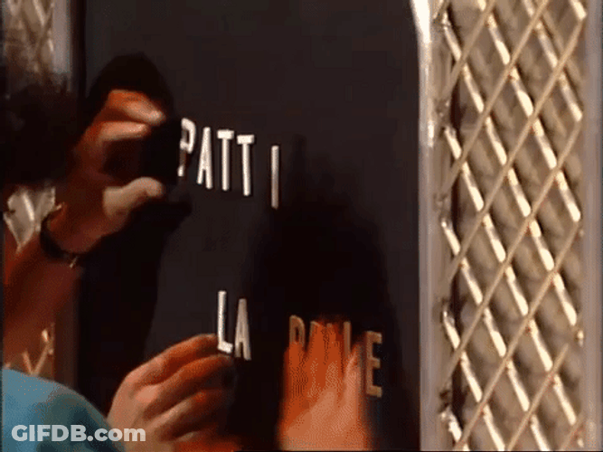 Putting Letters Patti Labelle On GIF