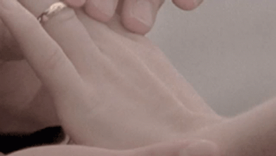 Putting On Aesthetic Wedding Ring GIF