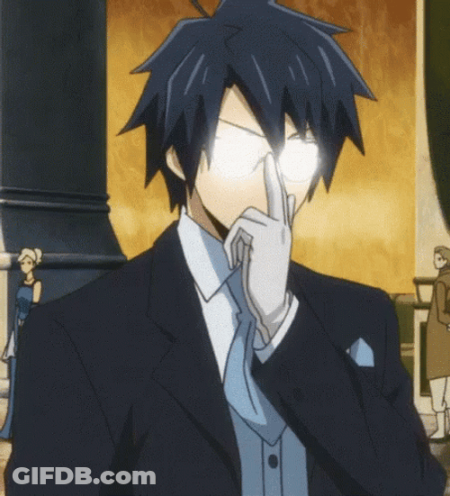 Putting On Glasses Anime Akane Hoshi GIF