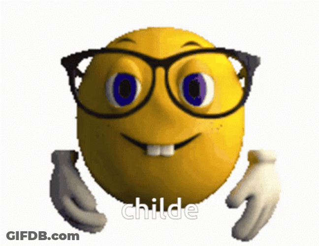 Putting On Glasses Emoji Child GIF