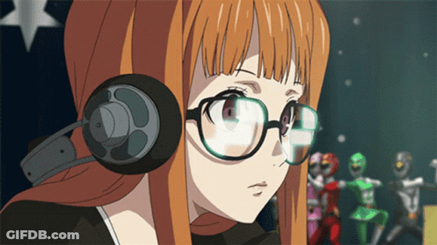 Putting On Glasses Futaba Sakura Persona GIF