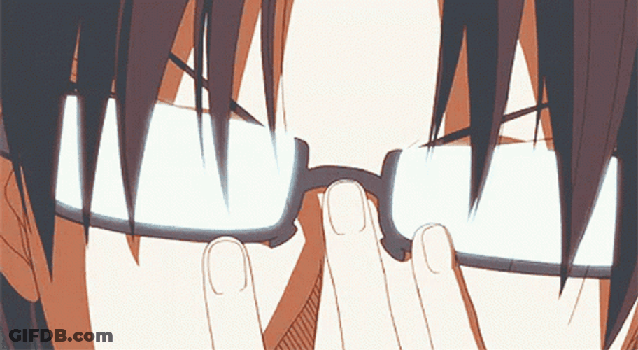 Putting On Glasses Kazunari Takao Anime GIF