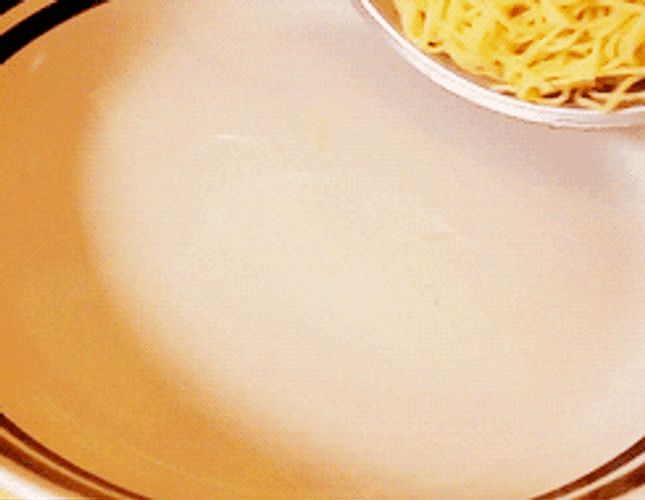 Putting Pasta On Plate GIF