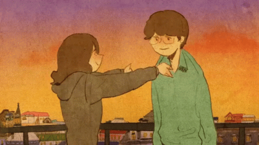 Puung Couple Sad Hug GIF