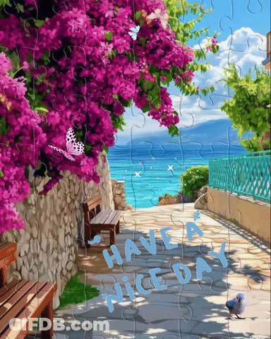 Puzzle Saying Have A Nice Day GIF