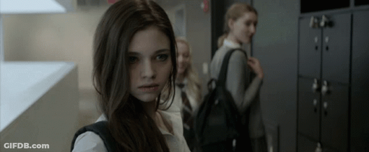 Puzzled India Eisley Watchful GIF