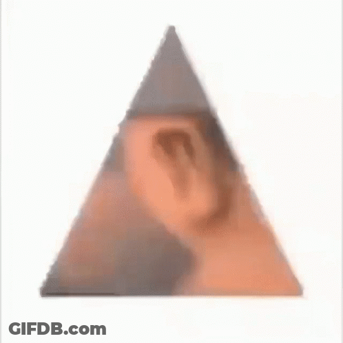 Pyramid With Man Face GIF