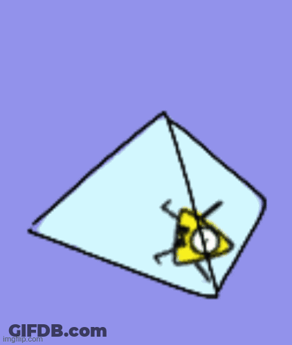 Pyramid With Yellow Triangle Eye GIF