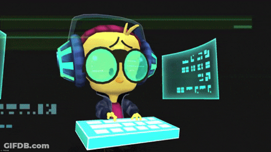 Python Developer Cracking Code GIF