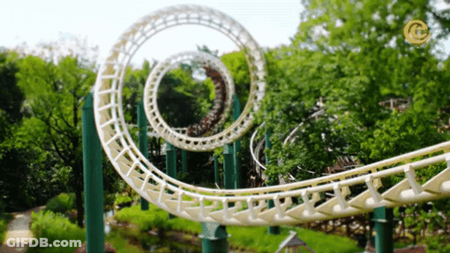 Python Loop Roller Coaster GIF