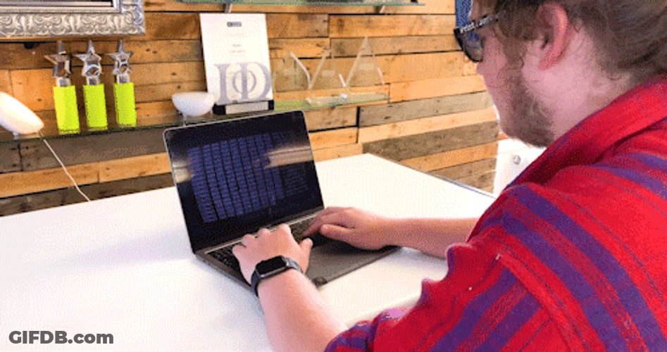 Python Programmer Coding Sunglasses On GIF