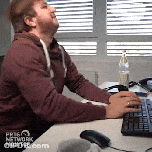 Python Programmer Head Banging GIF
