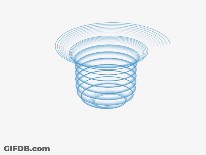 Python Programming Spiral Loop GIF