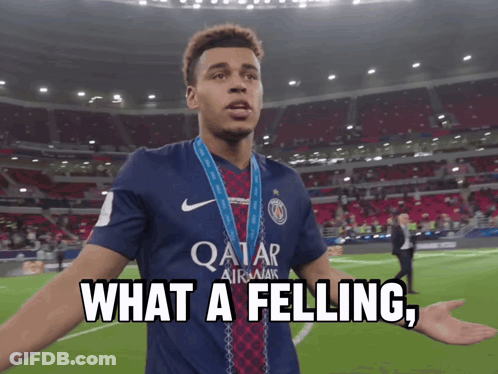 Qatar Soccer Player Saying What A Feeling GIF