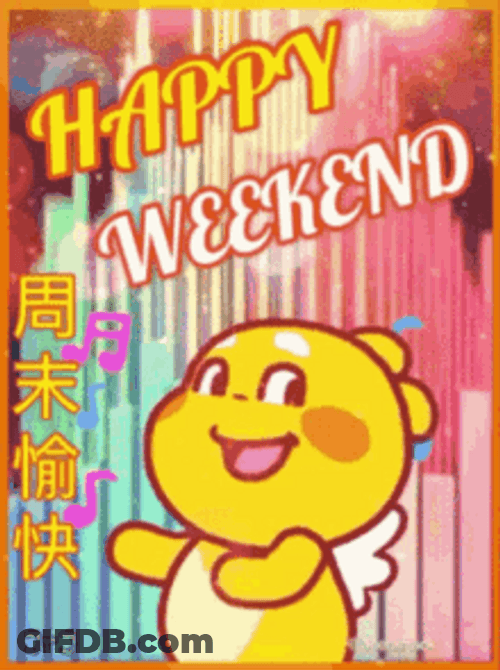 Qoobee Happy Weekend Dance GIF