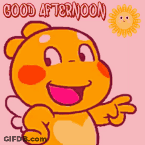 QooBee Peace Siggn Buenas Tardes GIF