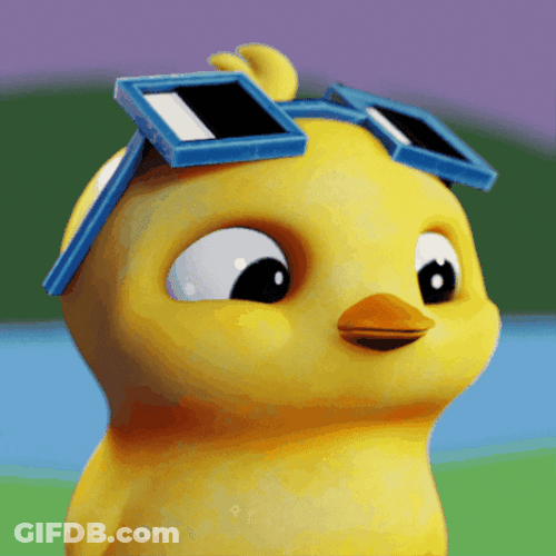 Quack Duck Side Eye Meme GIF