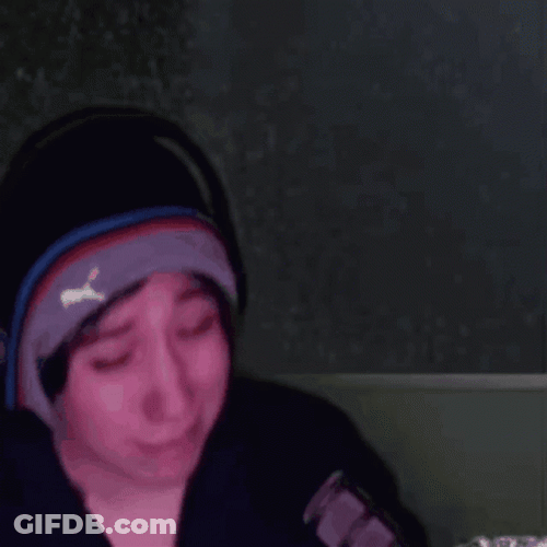 Quackity Puma Beanie Stream Cry GIF