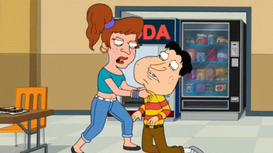 Quagmire Beaten Up By Tracey Bellings GIF