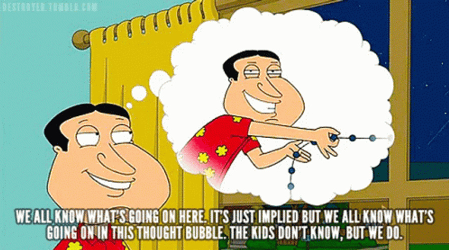 Quagmire We All Know What's Going On Here GIF