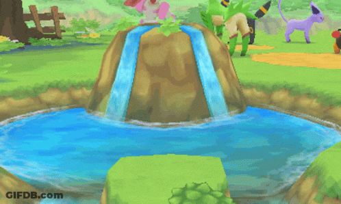 Quagsire Standing In A Pond GIF