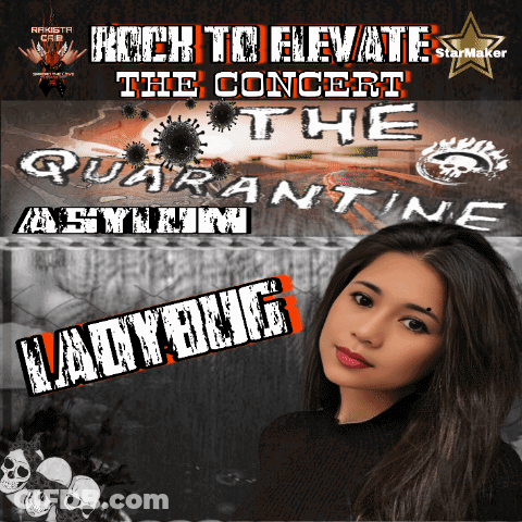 Quarantine Asylum Ladybug Rock Concert Poster GIF