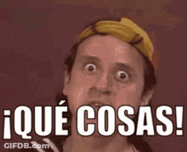 Que Cosas Shocked Reaction GIF