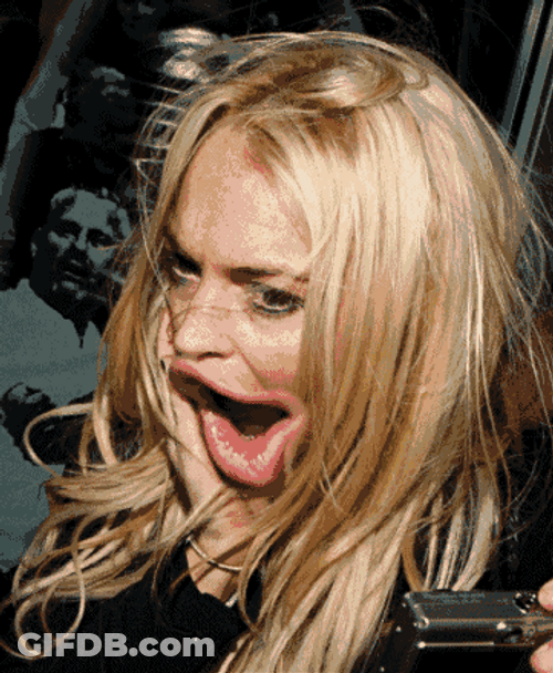 Queef Funny Mouth Lindsay Lohan GIF