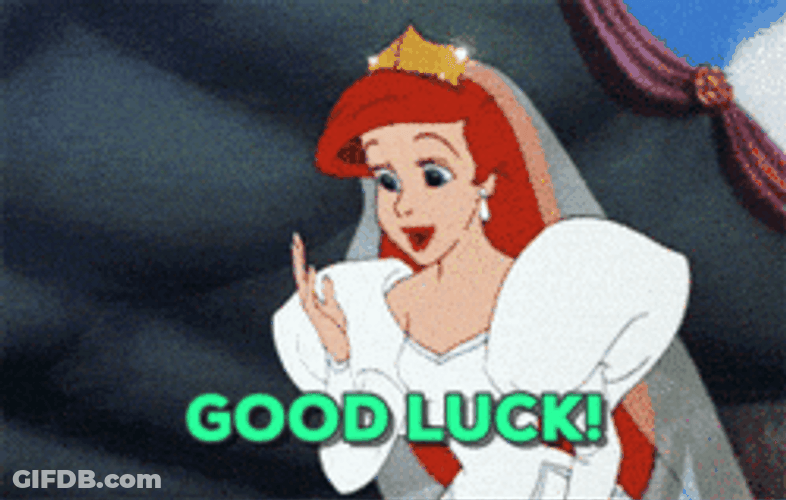Queen Ariel Good Luck Meme GIF