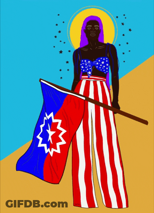 Queen Black Lives Happy Juneteenth GIF