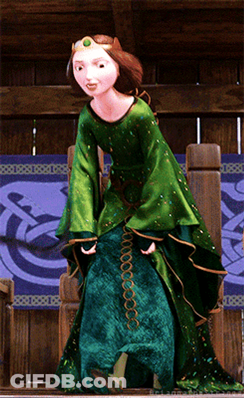 Queen Elinor Disney Princess Walk GIF