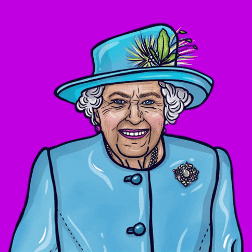 Queen Elizabeth Cartoon GIF